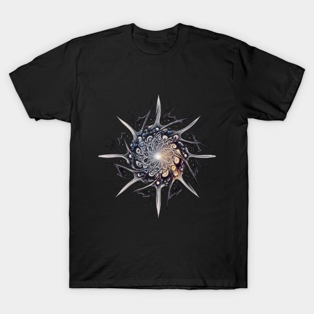Cosmic Starburst T-Shirt by Gold Turtle Lina